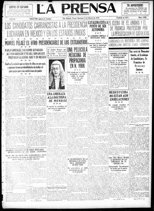 La Prensa (San Antonio, Tex.), Vol. 6, No. 1456, Ed. 1 Sunday, February 2, 1919