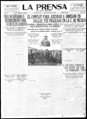 La Prensa (San Antonio, Tex.), Vol. 7, No. 2.021, Ed. 1 Monday, October 18, 1920