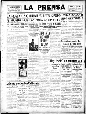 Primary view of object titled 'La Prensa (San Antonio, Tex.), Vol. 5, No. 1146, Ed. 1 Thursday, February 7, 1918'.