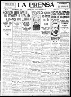 La Prensa (San Antonio, Tex.), Vol. 6, No. 1404, Ed. 1 Wednesday, December 11, 1918