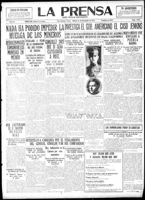 La Prensa (San Antonio, Tex.), Vol. 6, No. 1726, Ed. 1 Saturday, November 1, 1919