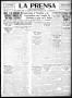 Thumbnail image of item number 1 in: 'La Prensa (San Antonio, Tex.), Vol. 8, No. 2,437, Ed. 1 Tuesday, December 20, 1921'.