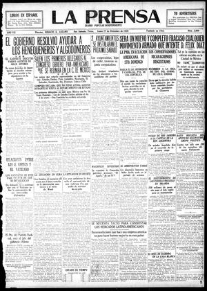 La Prensa (San Antonio, Tex.), Vol. 7, No. 2,090, Ed. 1 Monday, December 27, 1920