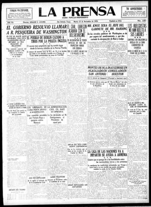 La Prensa (San Antonio, Tex.), Vol. 7, No. 2,057, Ed. 1 Tuesday, November 23, 1920