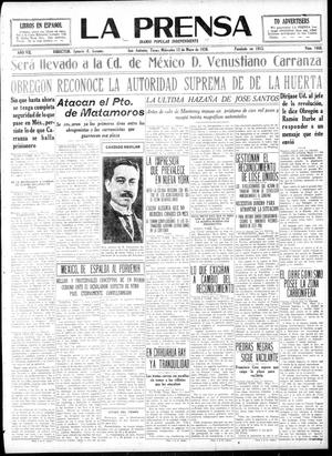 La Prensa (San Antonio, Tex.), Vol. 7, No. 1868, Ed. 1 Wednesday, May 12, 1920