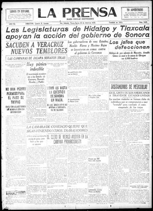 Primary view of object titled 'La Prensa (San Antonio, Tex.), Vol. 7, No. 1848, Ed. 1 Thursday, April 22, 1920'.