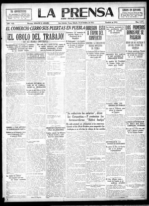 La Prensa (San Antonio, Tex.), Vol. 8, No. 2,377, Ed. 1 Saturday, October 15, 1921