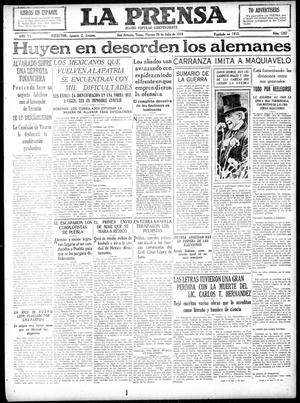 La Prensa (San Antonio, Tex.), Vol. 6, No. 1267, Ed. 1 Friday, July 26, 1918
