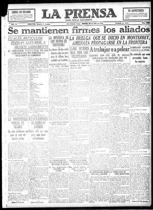 La Prensa (San Antonio, Tex.), Vol. 6, No. 1256, Ed. 1 Tuesday, July 16, 1918