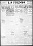 Thumbnail image of item number 1 in: 'La Prensa (San Antonio, Tex.), Vol. 10, No. 142, Ed. 1 Wednesday, July 5, 1922'.