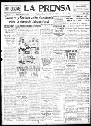 La Prensa (San Antonio, Tex.), Vol. 6, No. 1705, Ed. 1 Friday, October 10, 1919