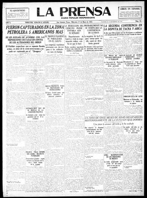 La Prensa (San Antonio, Tex.), Vol. 10, No. 93, Ed. 1 Wednesday, May 17, 1922