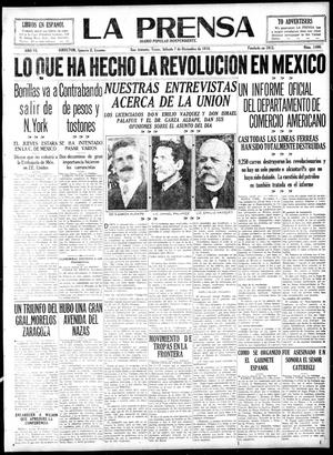 Primary view of object titled 'La Prensa (San Antonio, Tex.), Vol. 6, No. 1400, Ed. 1 Saturday, December 7, 1918'.