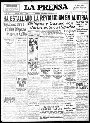 La Prensa (San Antonio, Tex.), Vol. 6, No. 1282, Ed. 1 Sunday, August 11, 1918