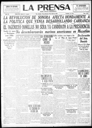 La Prensa (San Antonio, Tex.), Vol. 7, No. 1851, Ed. 1 Sunday, April 25, 1920