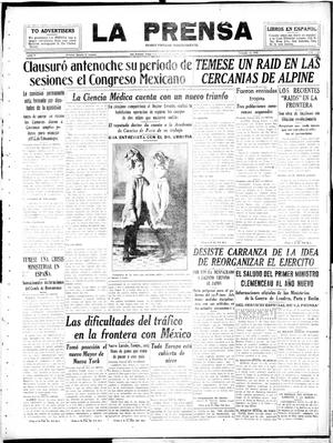 La Prensa (San Antonio, Tex.), Vol. 5, No. 1143, Ed. 1 Wednesday, January 2, 1918