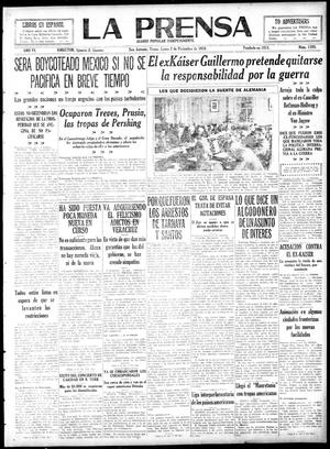 La Prensa (San Antonio, Tex.), Vol. 6, No. 1395, Ed. 1 Monday, December 2, 1918