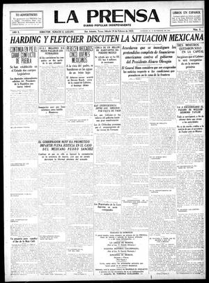 La Prensa (San Antonio, Tex.), Vol. 10, No. 6, Ed. 1 Saturday, February 18, 1922