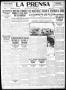 Thumbnail image of item number 1 in: 'La Prensa (San Antonio, Tex.), Vol. 6, No. 1485, Ed. 1 Monday, March 3, 1919'.