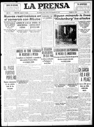 La Prensa (San Antonio, Tex.), Vol. 6, No. 1325, Ed. 1 Monday, September 23, 1918