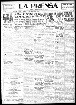 La Prensa (San Antonio, Tex.), Vol. 10, No. 262, Ed. 1 Saturday, November 4, 1922