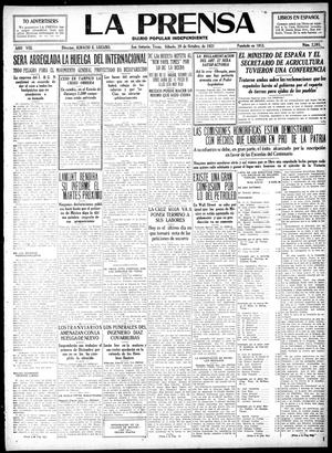 La Prensa (San Antonio, Tex.), Vol. 8, No. 2,391, Ed. 1 Saturday, October 29, 1921