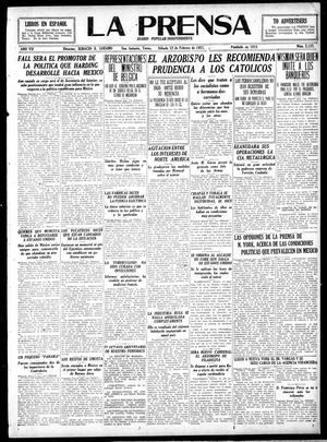 La Prensa (San Antonio, Tex.), Vol. 7, No. 2,137, Ed. 1 Saturday, February 12, 1921