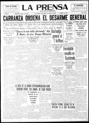 La Prensa (San Antonio, Tex.), Vol. 7, No. 1872, Ed. 1 Saturday, March 27, 1920