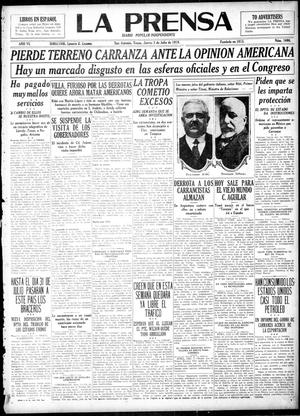 La Prensa (San Antonio, Tex.), Vol. 6, No. 1606, Ed. 1 Thursday, July 3, 1919