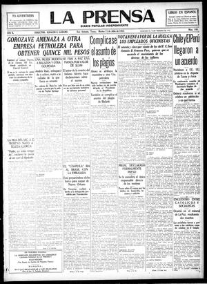 La Prensa (San Antonio, Tex.), Vol. 10, No. 148, Ed. 1 Tuesday, July 11, 1922