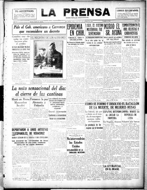La Prensa (San Antonio, Tex.), Vol. 6, No. 1140, Ed. 1 Friday, March 8, 1918