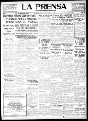 La Prensa (San Antonio, Tex.), Vol. 10, No. 96, Ed. 1 Saturday, May 20, 1922