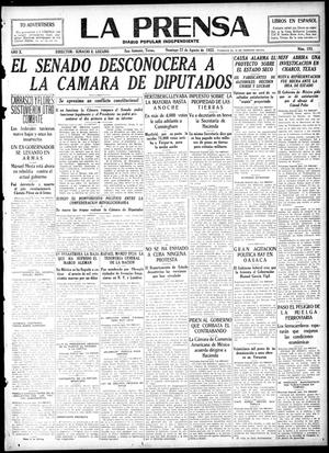 La Prensa (San Antonio, Tex.), Vol. 10, No. 193, Ed. 1 Sunday, August 27, 1922
