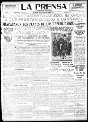 La Prensa (San Antonio, Tex.), Vol. 6, No. 1487, Ed. 1 Wednesday, March 5, 1919