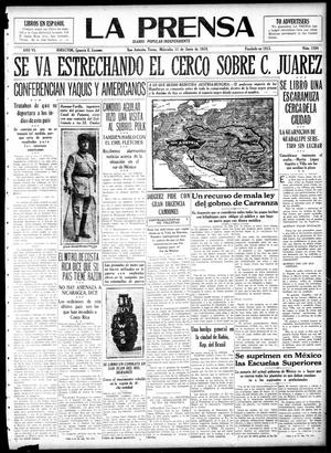 Primary view of object titled 'La Prensa (San Antonio, Tex.), Vol. 6, No. 1584, Ed. 1 Wednesday, June 11, 1919'.