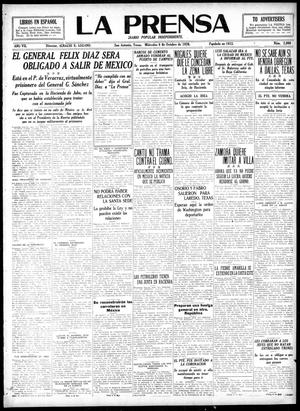 La Prensa (San Antonio, Tex.), Vol. 7, No. 2,008, Ed. 1 Wednesday, October 6, 1920