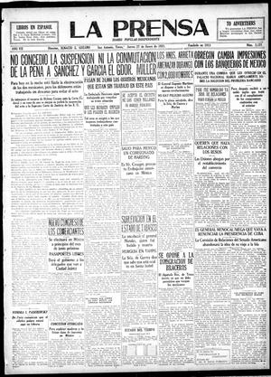 La Prensa (San Antonio, Tex.), Vol. 7, No. 2,121, Ed. 1 Thursday, January 27, 1921