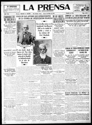 La Prensa (San Antonio, Tex.), Vol. 8, No. 2,218, Ed. 1 Thursday, May 5, 1921