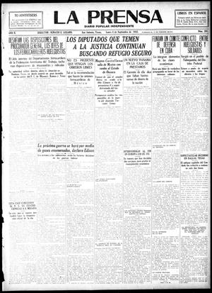 La Prensa (San Antonio, Tex.), Vol. 10, No. 201, Ed. 1 Monday, September 4, 1922