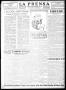 Thumbnail image of item number 3 in: 'La Prensa (San Antonio, Tex.), Vol. 8, No. 2450, Ed. 1 Monday, January 2, 1922'.