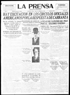 La Prensa (San Antonio, Tex.), Vol. 6, No. 1772, Ed. 1 Thursday, December 18, 1919