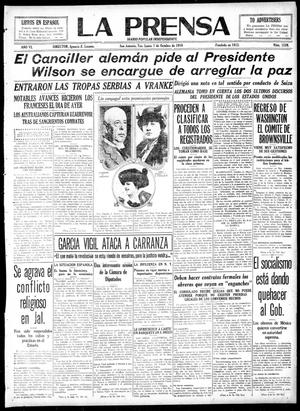 La Prensa (San Antonio, Tex.), Vol. 6, No. 1339, Ed. 1 Monday, October 7, 1918