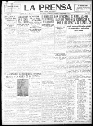 La Prensa (San Antonio, Tex.), Vol. 6, No. 1826, Ed. 1 Tuesday, February 10, 1920