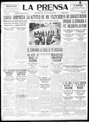 La Prensa (San Antonio, Tex.), Vol. 6, No. 1715, Ed. 1 Monday, October 20, 1919