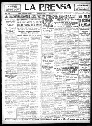 La Prensa (San Antonio, Tex.), Vol. 8, No. 2,382, Ed. 1 Thursday, October 20, 1921