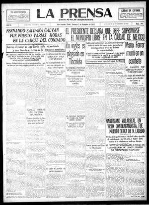 La Prensa (San Antonio, Tex.), Vol. 10, No. 291, Ed. 1 Sunday, December 3, 1922