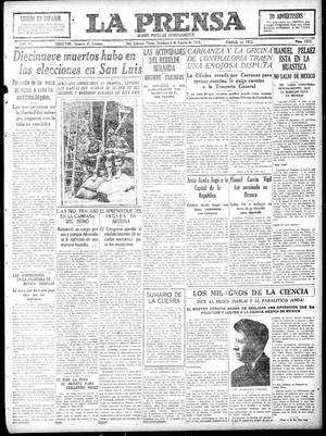 La Prensa (San Antonio, Tex.), Vol. 6, No. 1275, Ed. 1 Sunday, August 4, 1918