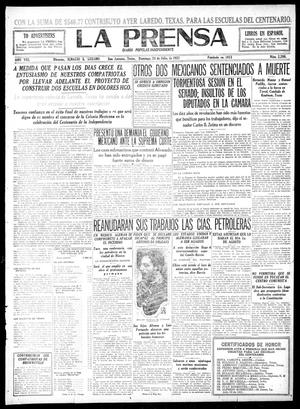 Primary view of object titled 'La Prensa (San Antonio, Tex.), Vol. 8, No. 2,298, Ed. 1 Sunday, July 24, 1921'.