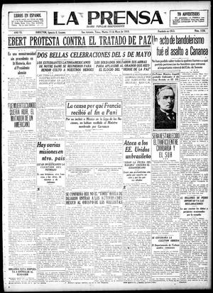 La Prensa (San Antonio, Tex.), Vol. 6, No. 1556, Ed. 1 Tuesday, May 13, 1919