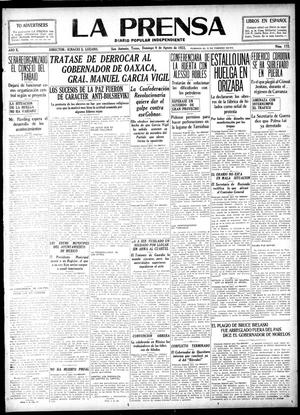 La Prensa (San Antonio, Tex.), Vol. 10, No. 172, Ed. 1 Sunday, August 6, 1922